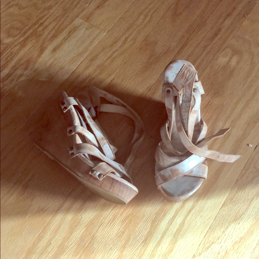 Bed Stu strappy wedge sandals